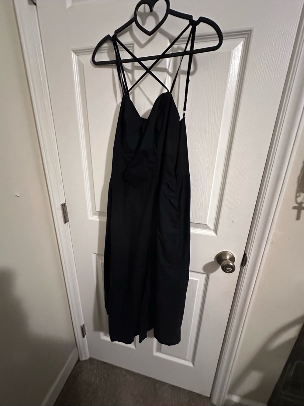 a new day Black Strappy Midi Dress